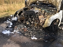 Autobrand auf Autobahn (Foto: S.Dietzel)
