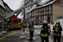 Dachstuhlbrand griff auf Nachbarh&auml;user &uuml;ber (Foto: S. Dietzel)