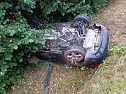 Von der Straße abgekommenes Fahrzeug (Foto: Feuerwehr Breitenworbis/Silvio Dietzel) Von der Straße abgekommenes Fahrzeug (Foto: Feuerwehr Breitenworbis/Silvio Dietzel)