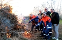 Osterfeuer in Heiligenstadt (Foto: Feuerwehr Heiligenstadt)