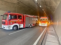 Unfall im H&ouml;llbergtunnel (Foto: Feuerwehr Breitenworbis/Silvio Dietzel)
