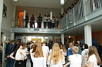 An der Lessing-Schule wurde gestern die dritte Runde des "Tags in der Praxis" mit einer Berufsmesse eingel&auml;utett (Foto: agl)