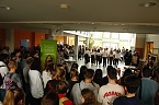An der Lessing-Schule wurde gestern die dritte Runde des "Tags in der Praxis" mit einer Berufsmesse eingel&auml;utett (Foto: agl)