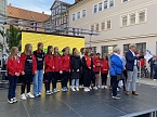 Saisoner&ouml;ffnung des THC auf dem Bad Langensalzaer Neumarkt (Foto: oas)