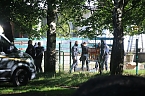 Polizeieinsatz am Hufhaus (Foto: S. Dietzel)