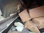 Sattelschlepper auf der A38 umgekippt (Foto: S.Dietzel)