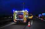 Sattelschlepper auf der A38 umgekippt (Foto: S.Dietzel)