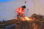 Sattelschlepper auf der A38 umgekippt (Foto: S.Dietzel)