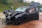Schwerer Unfall auf der A38 (Foto: Feuerwehr Breitenbach , Silvio Dietzel)