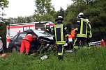 Unfall bei Heiligenstadt (Foto: Feuerwehr Heiligenstadt) Unfall bei Heiligenstadt (Foto: Feuerwehr Heiligenstadt)