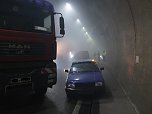 Großübung im Höllbergtunnel (Foto: Feuerwehr Bleicherode) Großübung im Höllbergtunnel (Foto: Feuerwehr Bleicherode)