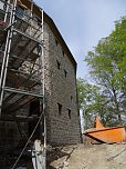 Sanierungsarbeiten auf der Burg (Foto: Ilka K&uuml;hn)