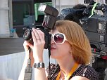 Besuch von Angela Merkel in Nordhausen (Foto: nnz, T. Soszynski, K. Knittel)