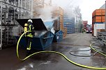 Containerbrand (Foto: Feuerwehr Heiligenstadt)