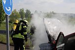 PKW-Brand (Foto: Feuerwehr Heiligenstadt)