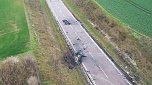 Unfallstelle in Luftaufnahmen (Foto: S.Dietzel) Unfallstelle in Luftaufnahmen (Foto: S.Dietzel)