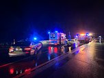 Unfall letzte Nacht auf der A 38 (Foto: S.Dietzel) Unfall letzte Nacht auf der A 38 (Foto: S.Dietzel)