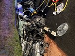 Schwerer Unfall an der Anschlussstelle Worbis (Foto: S. Dietzel/Feuerwehr Worbis)