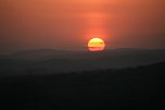 Sonnenuntergang - fotografiert vom Hainer Berg (Foto: Christoph Keil)