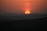 Sonnenuntergang - fotografiert vom Hainer Berg (Foto: Christoph Keil)