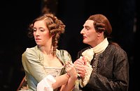 Bild: Amadeus in Nordhausen: Anna Oussankina (Constanze), Johannes Arpe (Salieri)