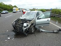 Bild: Unfall auf der Autobahn