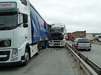 Bild: Unfall und Stau