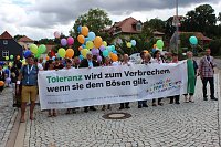 Bild: Zeichen gegen Rechts gesetzt