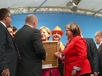 Angela Merkel in Leinefelde Bild: Angela Merkel in Leinefelde