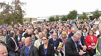 Angela Merkel in Leinefelde Bild: Angela Merkel in Leinefelde