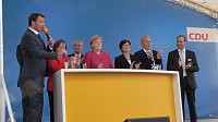 Angela Merkel in Leinefelde Bild: Angela Merkel in Leinefelde