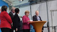 Angela Merkel in Leinefelde Bild: Angela Merkel in Leinefelde