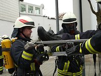 Feuerwehrübung bei der Sparkasse Bild: Feuerwehrübung bei der Sparkasse