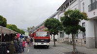 Feuerwehrübung bei der Sparkasse Bild: Feuerwehrübung bei der Sparkasse