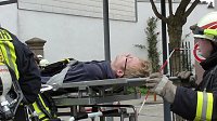 Feuerwehrübung bei der Sparkasse Bild: Feuerwehrübung bei der Sparkasse
