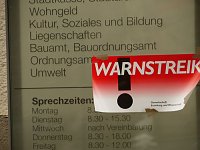 Bild: Warnstreik in Nordhausen