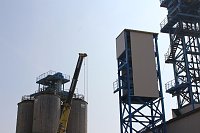 Bild: Neue Seilfahrtsbr&uuml;cke wird montiert