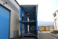 Bild: Neue Seilfahrtsbr&uuml;cke wird montiert