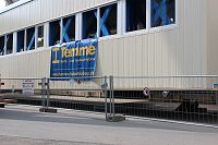 Bild: Neue Seilfahrtsbr&uuml;cke wird montiert
