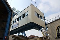 Bild: Neue Seilfahrtsbr&uuml;cke wird montiert