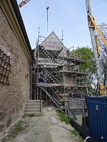 Sanierungsarbeiten auf der Burg Bild: Sanierungsarbeiten auf der Burg