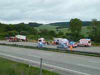 Bild: Schwerer Unfall auf der A9