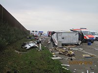 Bild: Unfall auf der auf der Autobahn