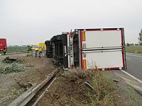 Bild: Leitplanke durchbrochen