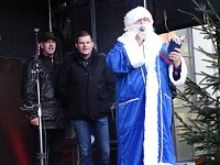 Bild: Der Nikolaus verteilte gef&uuml;llte Stiefel