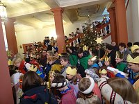 Bild: Eichsfelder Sternsinger zum Empfang in der Staatskanzlei