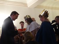 Bild: Eichsfelder Sternsinger zum Empfang in der Staatskanzlei