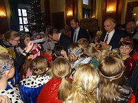 Bild: Eichsfelder Sternsinger zum Empfang in der Staatskanzlei
