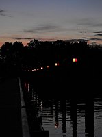 Bild: Spinnen im Mondschein am Goitzsche See