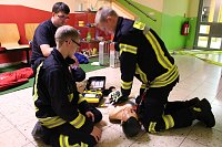 Bild: Feuerwehr in den Eichsfelder Werkst&auml;tten